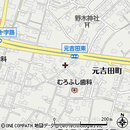 茨城県水戸市元吉田町2225-1周辺の地図