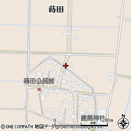 〒308-0003 茨城県筑西市蒔田の地図