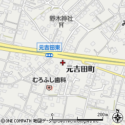 茨城県水戸市元吉田町2192周辺の地図