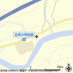 長野県松本市五常落水周辺の地図
