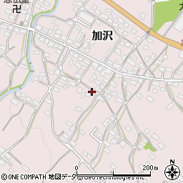 長野県東御市加沢周辺の地図