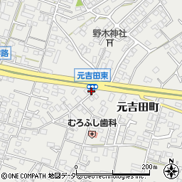 茨城県水戸市元吉田町2225-7周辺の地図