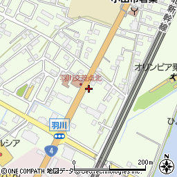 栃木県小山市羽川116周辺の地図