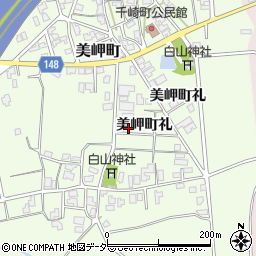 石川県加賀市美岬町礼37周辺の地図