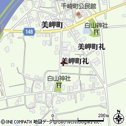 石川県加賀市美岬町礼36周辺の地図