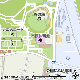 佐野市民体育館周辺の地図