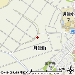 石川県小松市月津町周辺の地図
