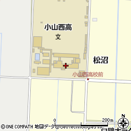栃木県立小山西高等学校周辺の地図