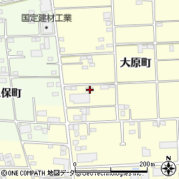 群馬県太田市大原町1987周辺の地図