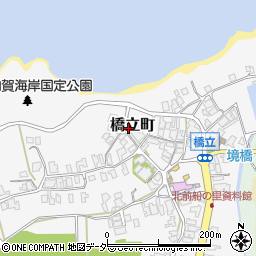 石川県加賀市橋立町周辺の地図