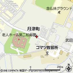 石川県小松市月津町ヲ周辺の地図