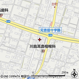 茨城県水戸市元吉田町1603周辺の地図