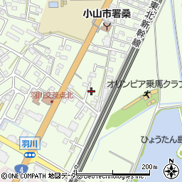 栃木県小山市羽川120周辺の地図