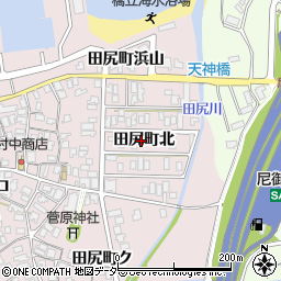 石川県加賀市田尻町北53周辺の地図