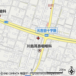 茨城県水戸市元吉田町1604-5周辺の地図