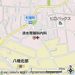 群馬県高崎市町屋町627-5周辺の地図