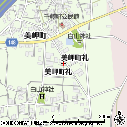 石川県加賀市美岬町礼32周辺の地図