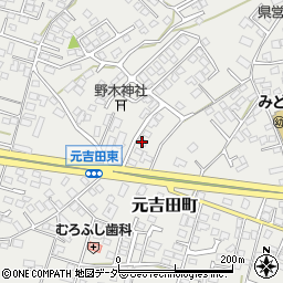 茨城県水戸市元吉田町2585-4周辺の地図