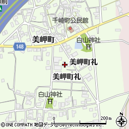 石川県加賀市美岬町礼30周辺の地図