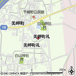 石川県加賀市美岬町礼22周辺の地図