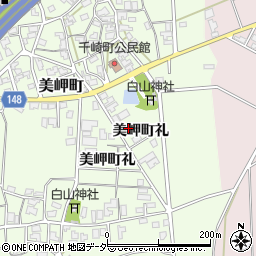 石川県加賀市美岬町礼24周辺の地図