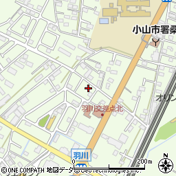 栃木県小山市羽川86周辺の地図