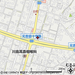 茨城県水戸市元吉田町1629-9周辺の地図