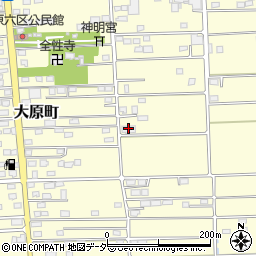大原六区公民館周辺の地図