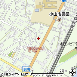 栃木県小山市羽川127周辺の地図