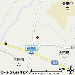 長野県松本市会田580周辺の地図