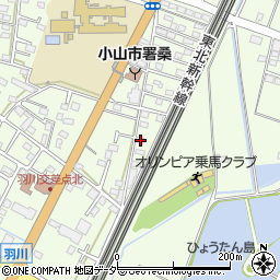 栃木県小山市羽川819周辺の地図