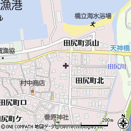 石川県加賀市田尻町北16周辺の地図