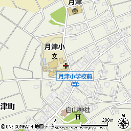 小松市役所児童関係　月津子育てセンター周辺の地図