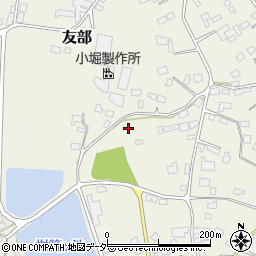 茨城県桜川市友部周辺の地図