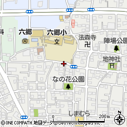 六郷小学校前周辺の地図