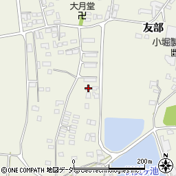 茨城県桜川市友部1406周辺の地図