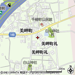 石川県加賀市美岬町（れ）周辺の地図