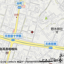 茨城県水戸市元吉田町1658-1周辺の地図