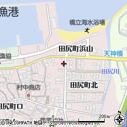 石川県加賀市田尻町北18周辺の地図