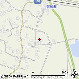 茨城県桜川市友部1666-1周辺の地図
