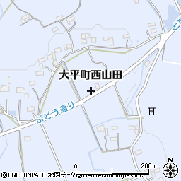 栃木県栃木市大平町西山田923周辺の地図