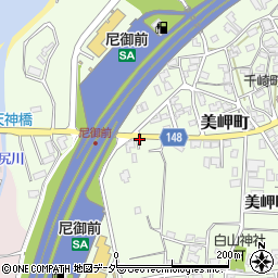 石川県加賀市美岬町（い）周辺の地図