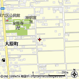 群馬県太田市大原町348周辺の地図