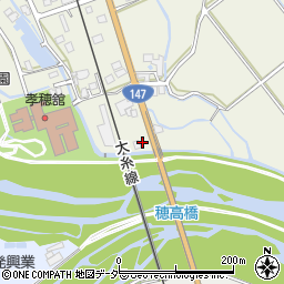 長野県安曇野市穂高北穂高2348周辺の地図