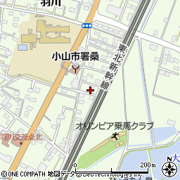 栃木県小山市羽川816周辺の地図