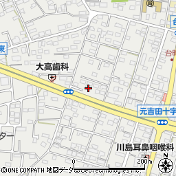 茨城県水戸市元吉田町781-4周辺の地図