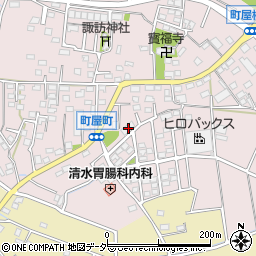 群馬県高崎市町屋町925-2周辺の地図