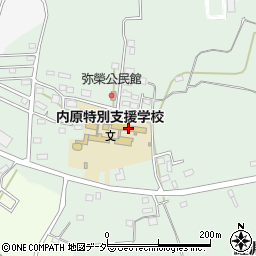 茨城県立内原特別支援学校周辺の地図