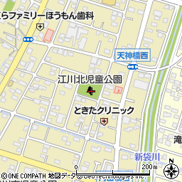 江川北児童公園周辺の地図