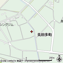 茨城県ひたちなか市美田多町周辺の地図